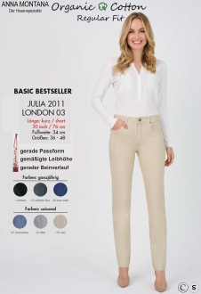 Julia  2011 Basic shorts/jeans in sizes 36 to 48 / Stretch / ANNA MONTANA